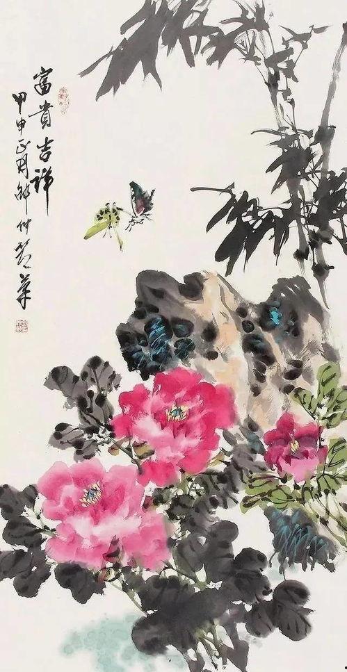 邵仲节画牡丹视频,国色天香，笔触生辉